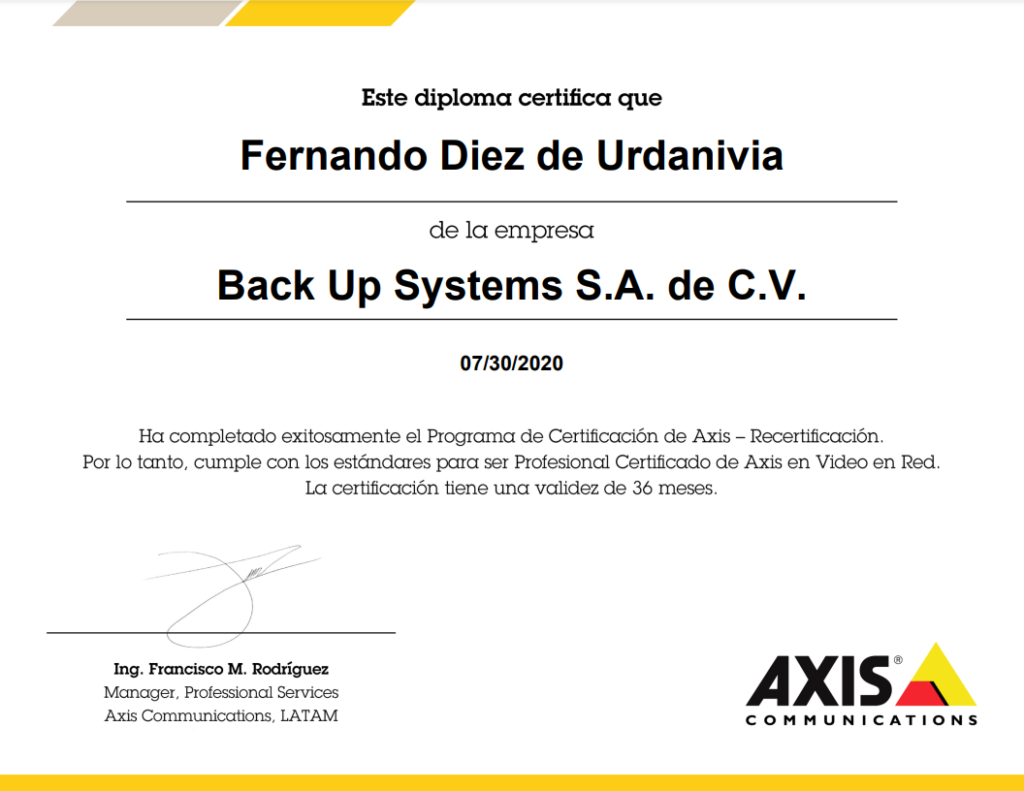 Axis Certified Partner